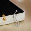 1PC Bent Zircon Ear Bone Clip Inlaid with Synthetic Zircon for Women's Fashionable and Elegant Temperament Ear Hook