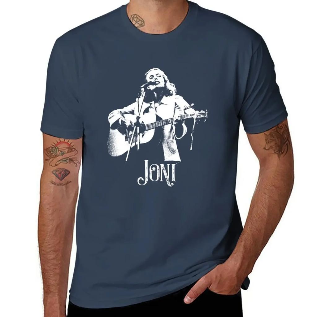 Joni - The White Stencil T-Shirt sweat vintage clothes t shirts for men pack