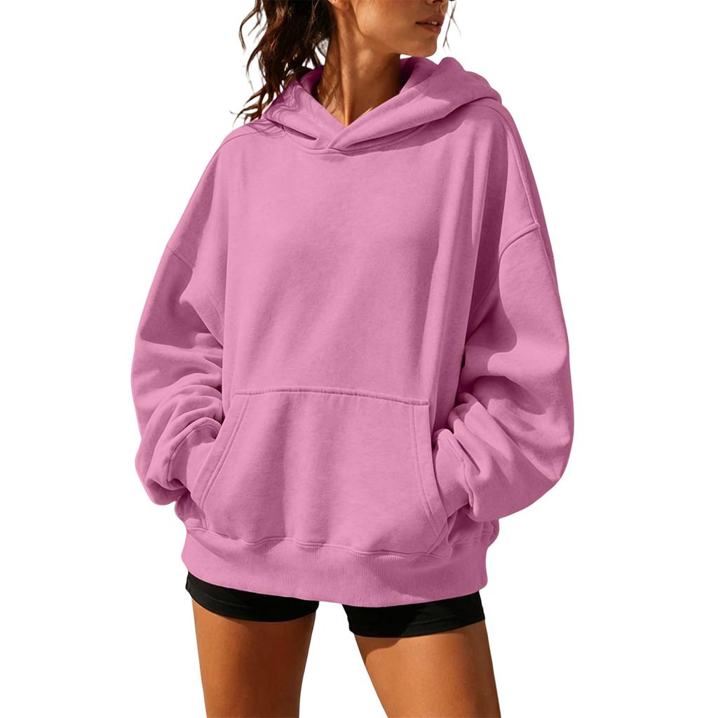 Women's Long Sleeve Neck Pullover Hoodie for Casual Daily Wear