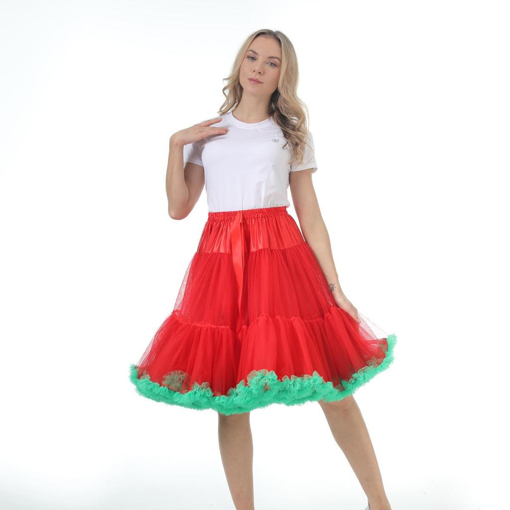 Adult Lolita Super Puffy Hexagonal Mesh Skirt Petticoat for Cosplay Dance