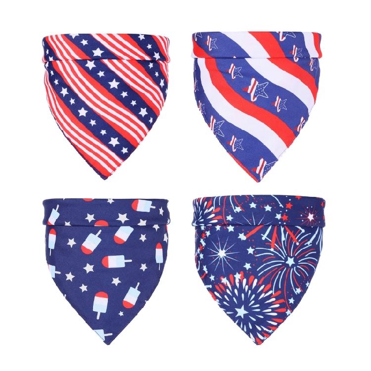 Треугольные Банданы-Слюнявчики Шарфы Платки Аксессуары для Питомцев