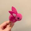 3D Plush Rabbit Hair Clip for Girls - Cute Hair Accessory