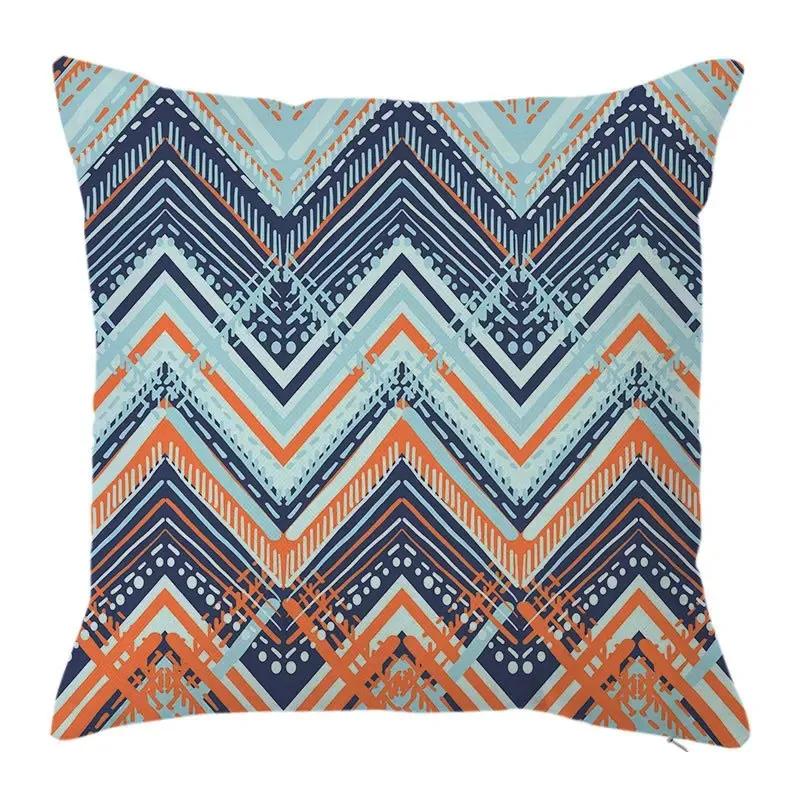 Abstract Multicolor Pillowcase Elegant Luxury Living Room Sofa Ethnic Mystical Pattern Cushion Cover