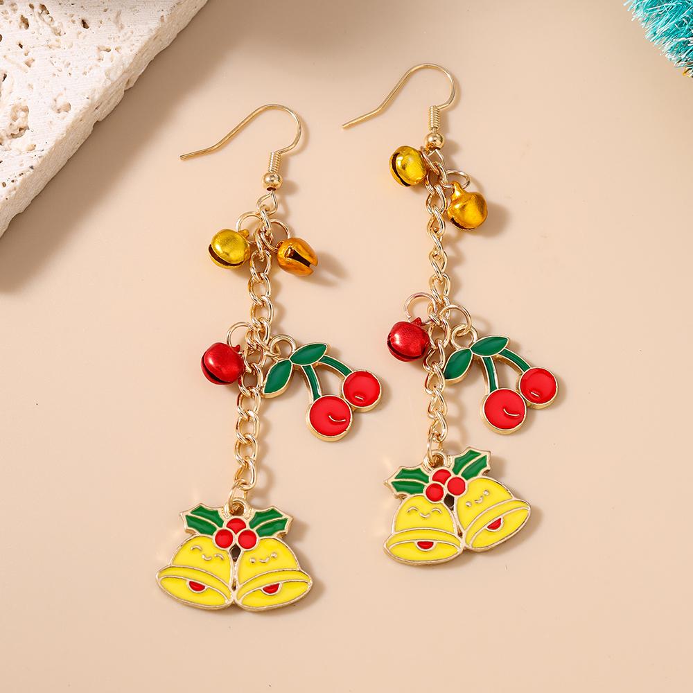 New Christmas Drop Earrings for Women Girls Sock Snowman Dangle Earrings Pendants Kid's New Year Jewelry Gifts