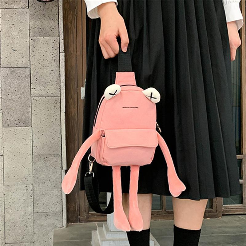New Personality Girl Small Bag Tide Cartoon Cute Frog Casual Messenger Bag Chest Unisex Shoulder Crossbody Women Bags Wholesale