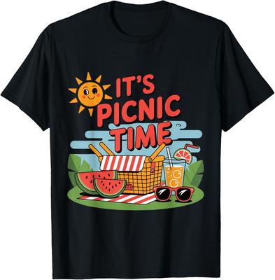 Funny It's Picnic Time Matching Family For Summer Squad T-Shirt Mens Womens Tees Top Unisex T-Shirt Mens Womens Tees Top