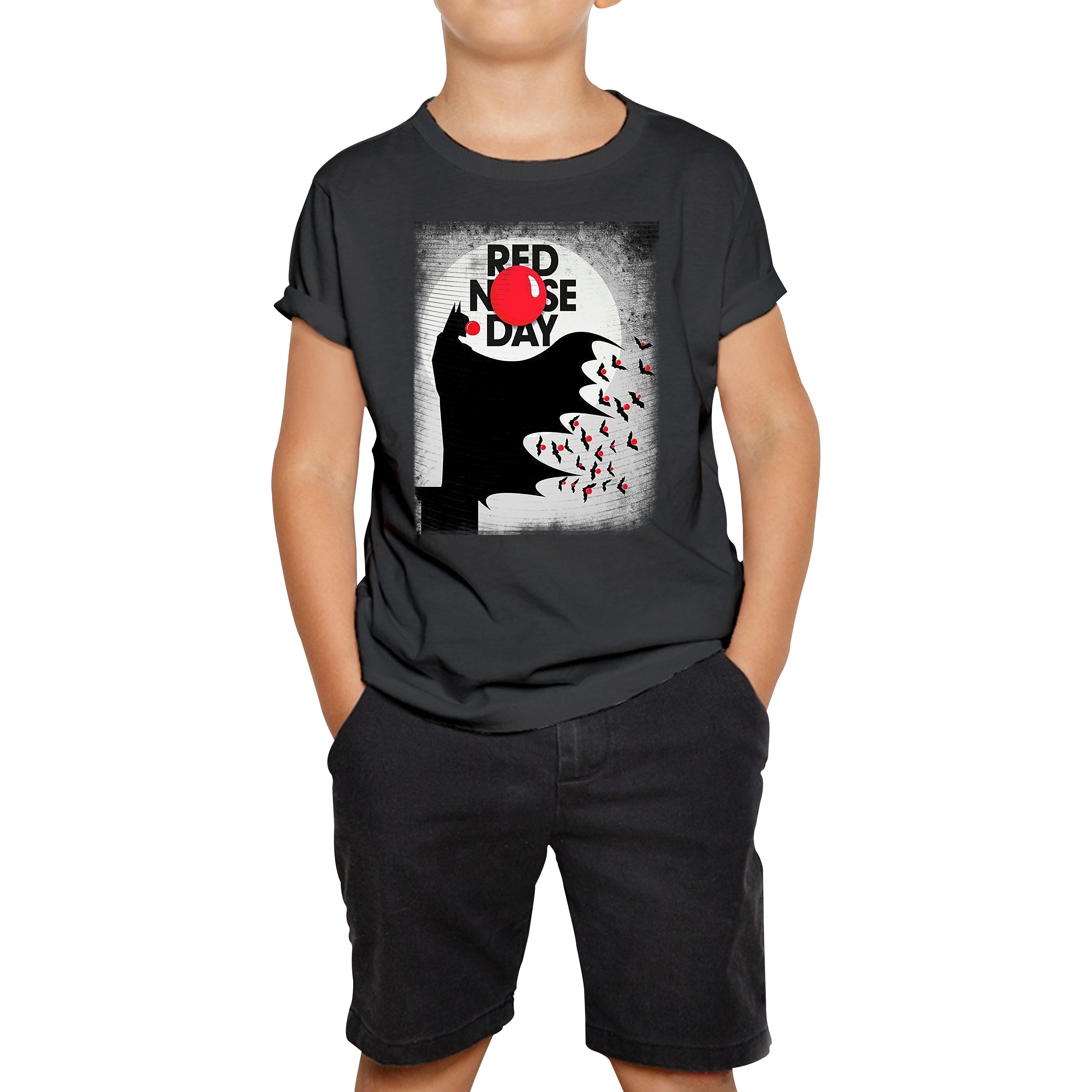 Batman Red Nose Day Kids T Shirt 150