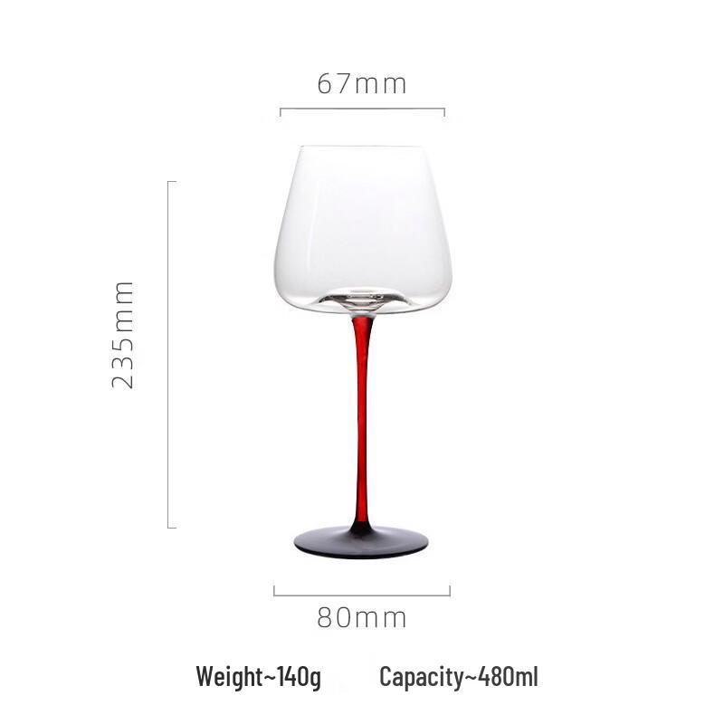 Elegant Handmade Glass Wine Goblet