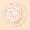 Gold Metal Belt Fashion Women's Silver Waist Chain Women's Heart Chain Belt Dress Accessories