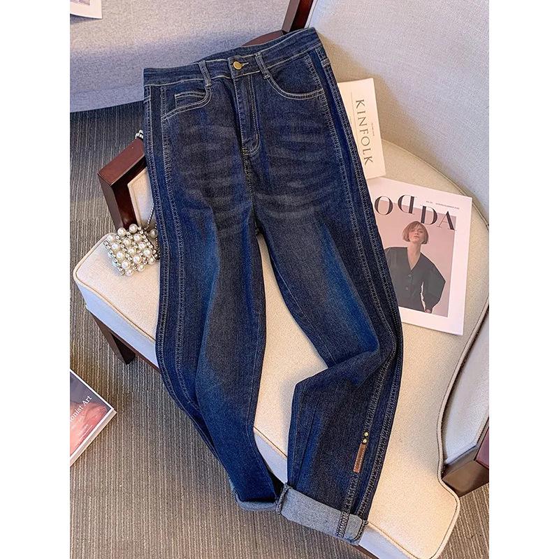 

Плюс размер Ранняя осень Вязаный свитер в китайском стиле и джинсы для женщин 2XL (Recommended 70-80 kg)