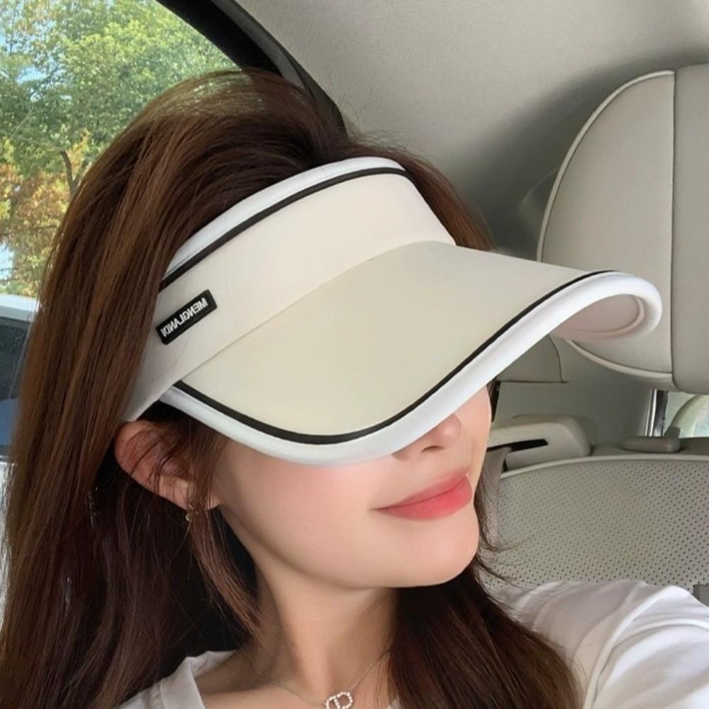 Elastic Adjustable Women Sun Hat UV Protection Sports Visor Fashionable Beach Hat Summer Outdoor