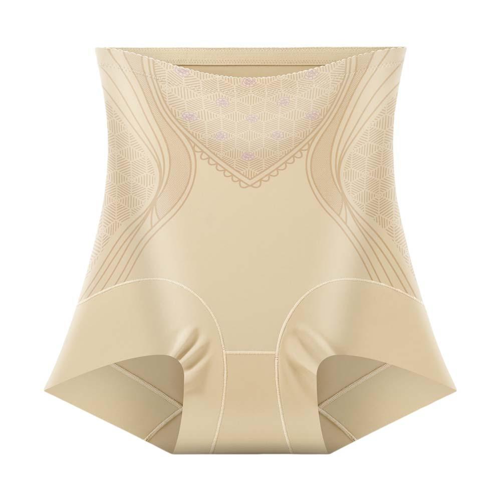 

Корректирующее белье для похудения, бесшовные трусы с высокой талией, дышащие утягивающие трусы для женщин XL телесный