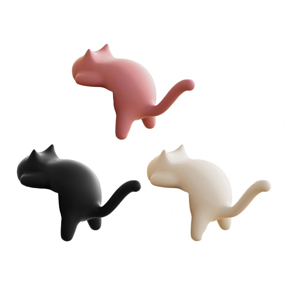 Desk Accessory Hook Space-saving Desk Hook Cute Cat Desk Edge Hooks No-drill Table Hanger for Bags Headphones Desktop Organizer