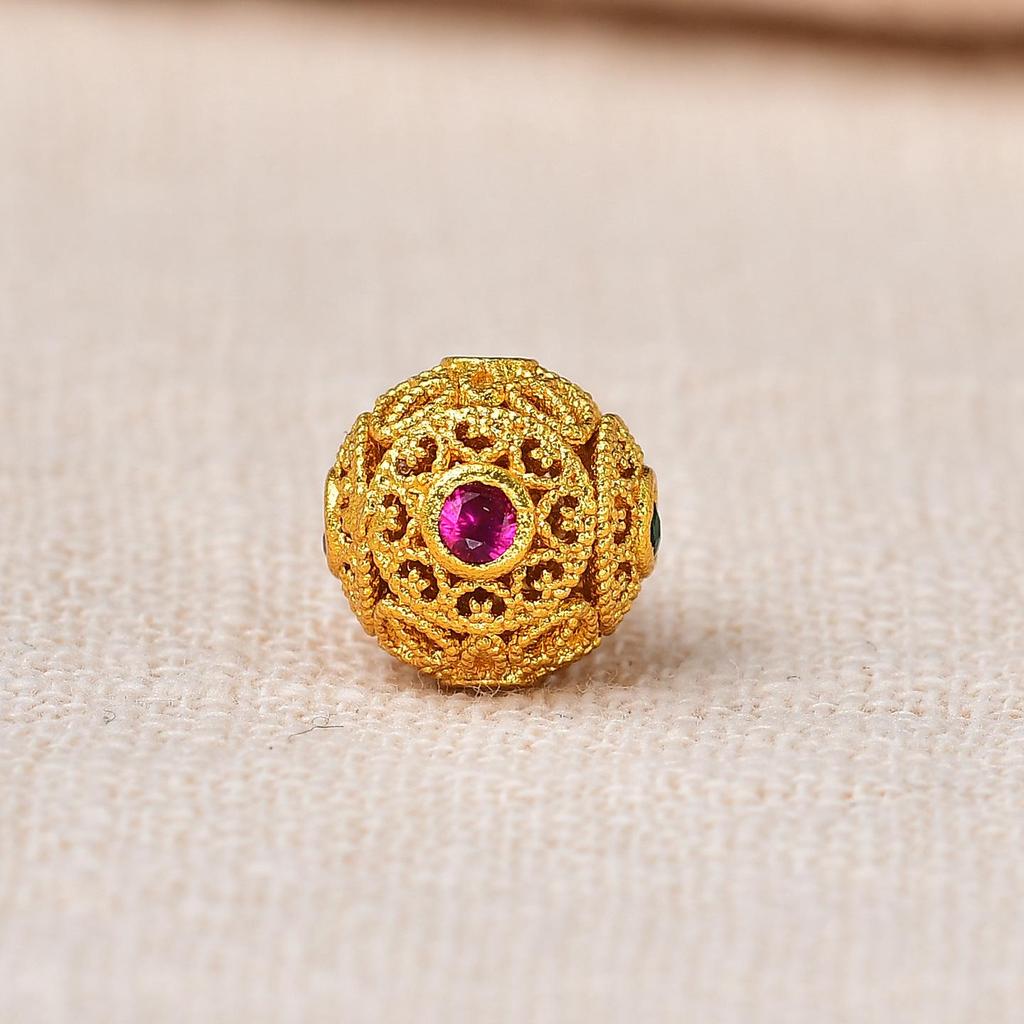 Vintage Gold Spacer Beads for DIY Bracelets & Necklaces – High-Grade Crystal Accessories with Strong Color Protection