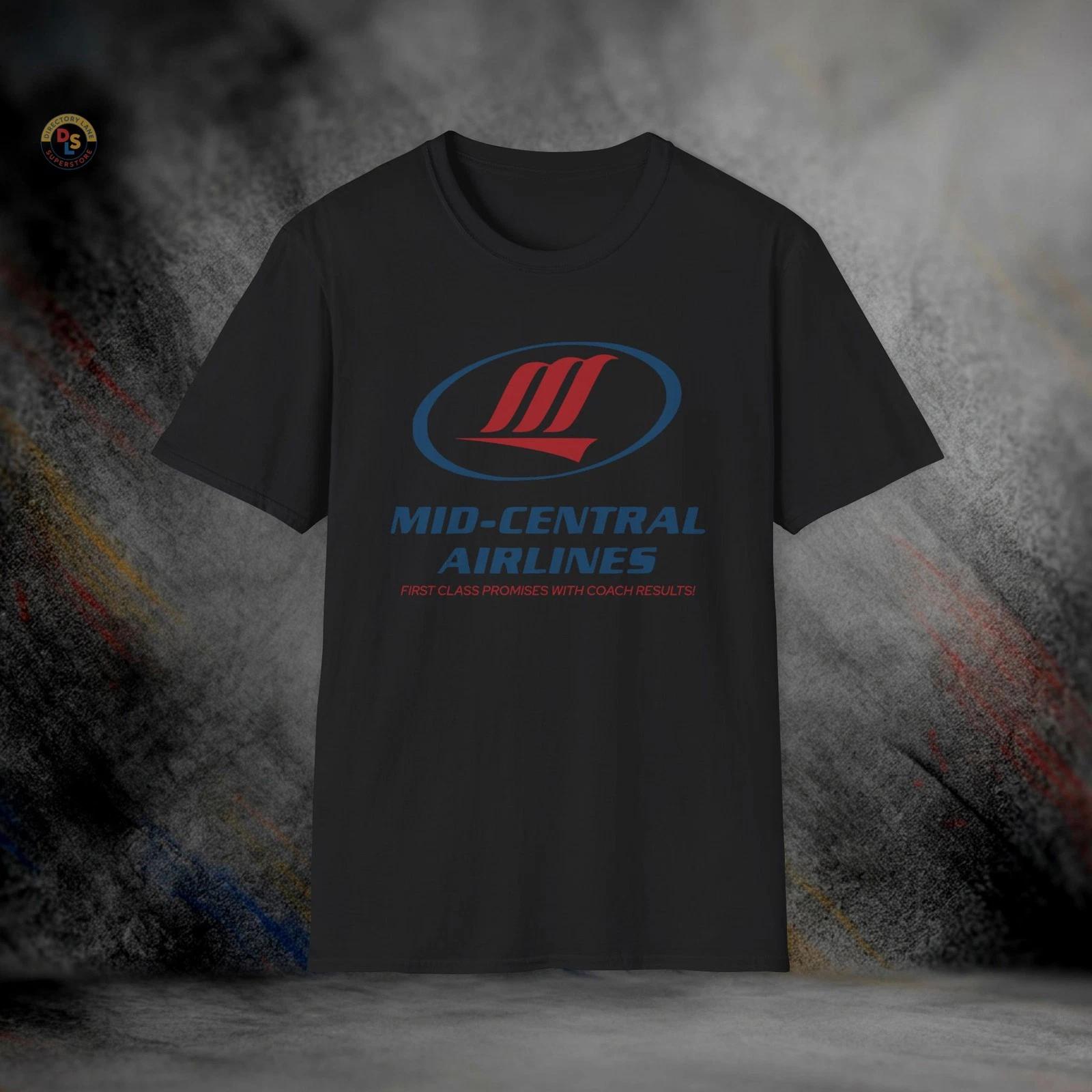 Mid-Central Airlines Planes, Trains & Automobiles T-Shirt | Softstyle Tee S