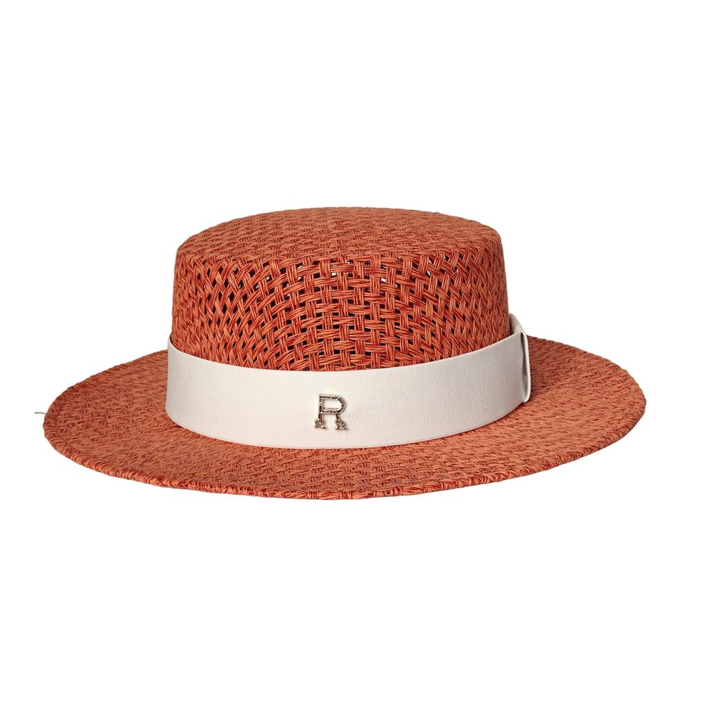 R High Quality Beach Sun Straw Hats For Women Uv Sun Protection Wide Brim Summer Straw Hat Hollow Design Boater Chapeau Femme