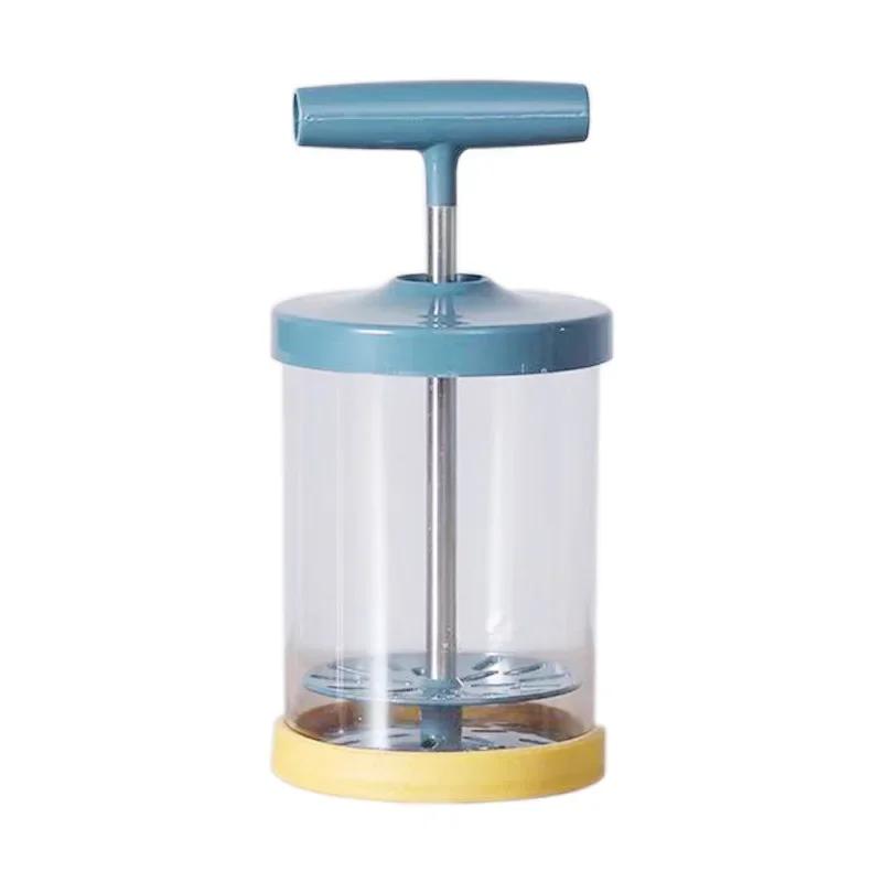 

Small Mini Hand - Held Egg Beater, Egg Cup Cream Whisk, Baking Tool, Household Kitchen Supplies синий