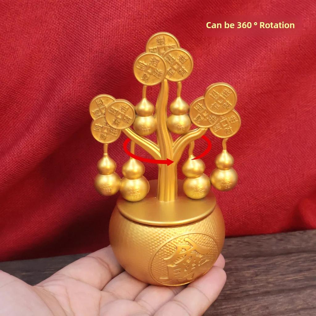 Prosperity Tree Decoration Wealth Shaker Ornament Ideal For Home Bar Decor Living Room TV Cabinet Decor Gift For Business Openin