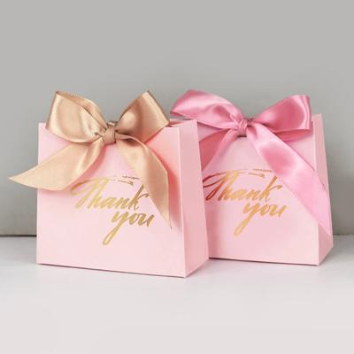 5/10 sztuk Dziękuję Pudełko na cukierki ze wstążką Ślubne upominki Czekoladowe pudełko prezentowe dla gości Boże Narodzenie Baby Shower Urodziny Dekoracja imprezy