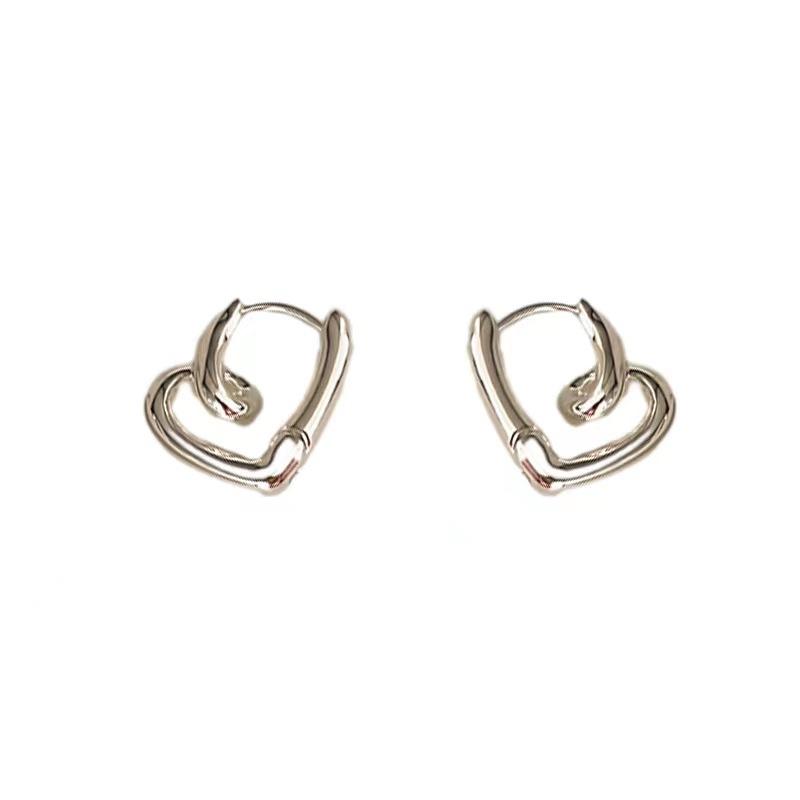Corner Meets Love, Simple Niche Design Sense, Knotted Love Ear Buckle Women'S Fashion Earrings