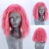 Blue Short Bob Wig Loose Curly Lace Front Wigs for Women 13x4 Free Part Heat Resistant Natural Hairline Daily WearCosplay