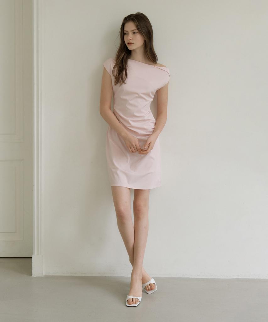 Riorg Gir One Shoulder Ops Baby Pink