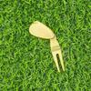 Golfs Balls Retriever Metal Materials Quality Golf Fork Golfs Green Accessory for Men Women Golfs Pitch Mark Repair Tool