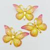 10Pcs/Lot New Acrylic Mixed Butterflies With A Hole Flat Back Scrapbooking Hair Bow Center Embellishments DIY Accessories C78