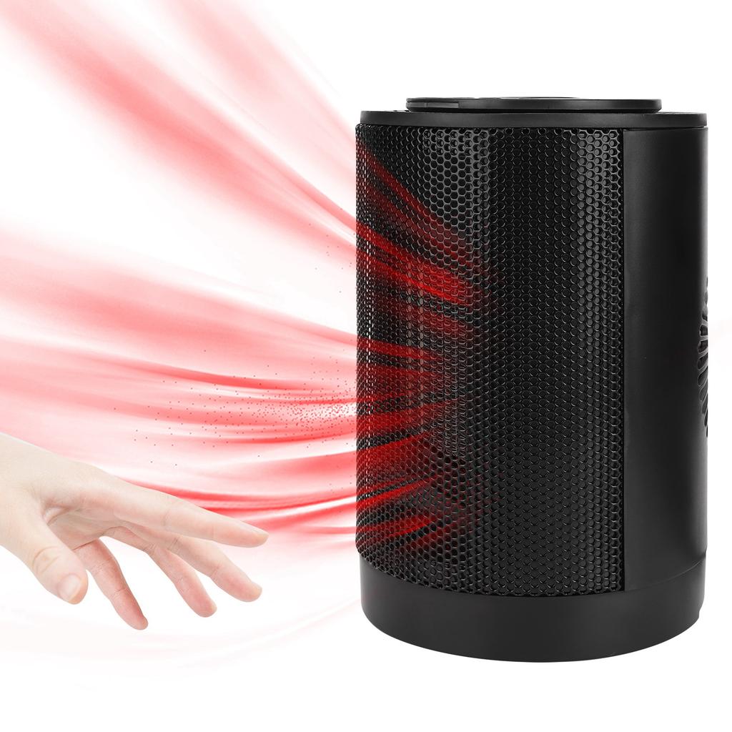 Desktop Electric Heater 1200W 70 Degrees  Rotation Intelligent Warmer PTC Ceramic Heating PortableUS Plug