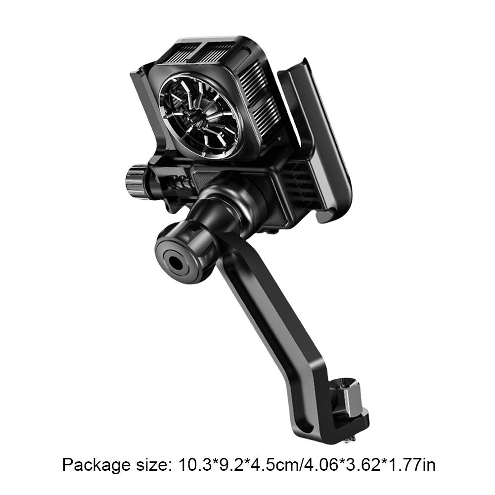 Cooling Bike Phone Holder Anti-Shake Motorcycle Cellphone Holder Navigation Bracket for Motorcycle Bicycle Scooter