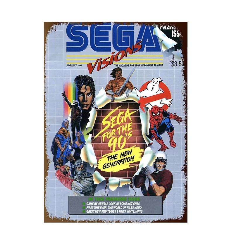 Cartoon Anime Signs Double Dragon Movie Poster Vintage Decoration Wall Metal Tin Sign Garage Tin Board Painting Art Plate Sign