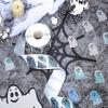500pcs/Roll Halloween Ghost Stickers Roll Ghost Stickers Decorative Self-Adhesive Paper Decals For Halloween Party Favors
