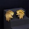 Multifuntional Gold Earrings Party Accessories Trendy Ear Studs Fashion Earrings Metal Texture Suitable for Any Outfit
