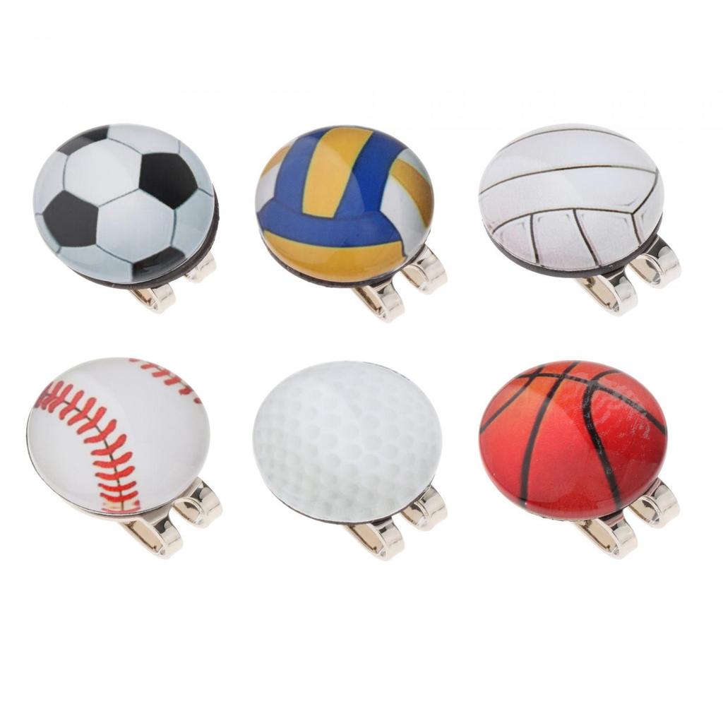 Golf Ball Marker Metal Golf Cap Holder Mark Position with Magnetic Hat Clip