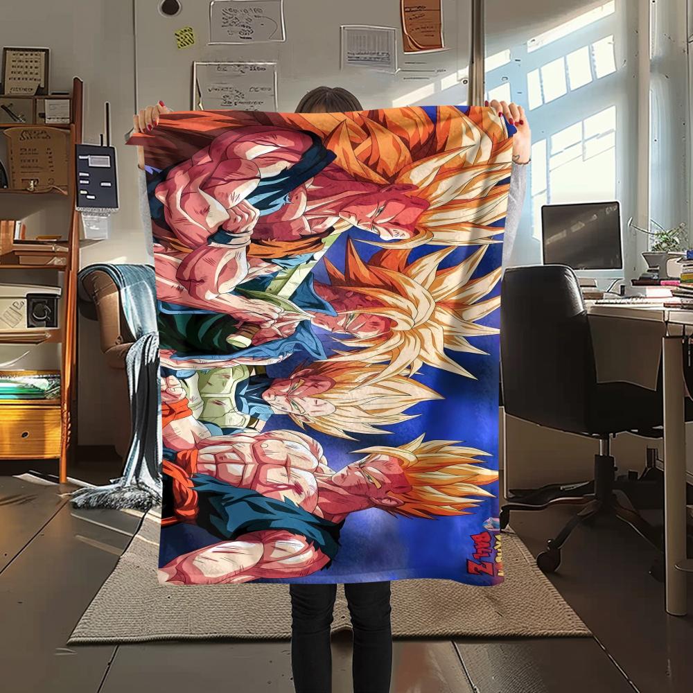 

Dragon Ball character Print Flannel Blanket High quality Comfortable for All Seasons Home Decor Warmth and Comfort Perfect for Christmas Gifts 80cm x 120cm