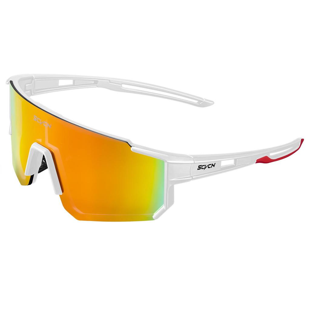 SCVCN Unisex Outdoor Cycling Sunglasses: Windproof & Sandproof One-Piece, Sporty Design