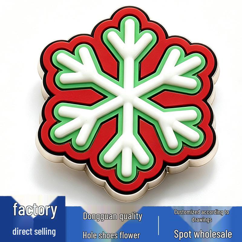 Christmas Flower Shoe Charms: Cute and Versatile Decorations for Crocs Clogs
