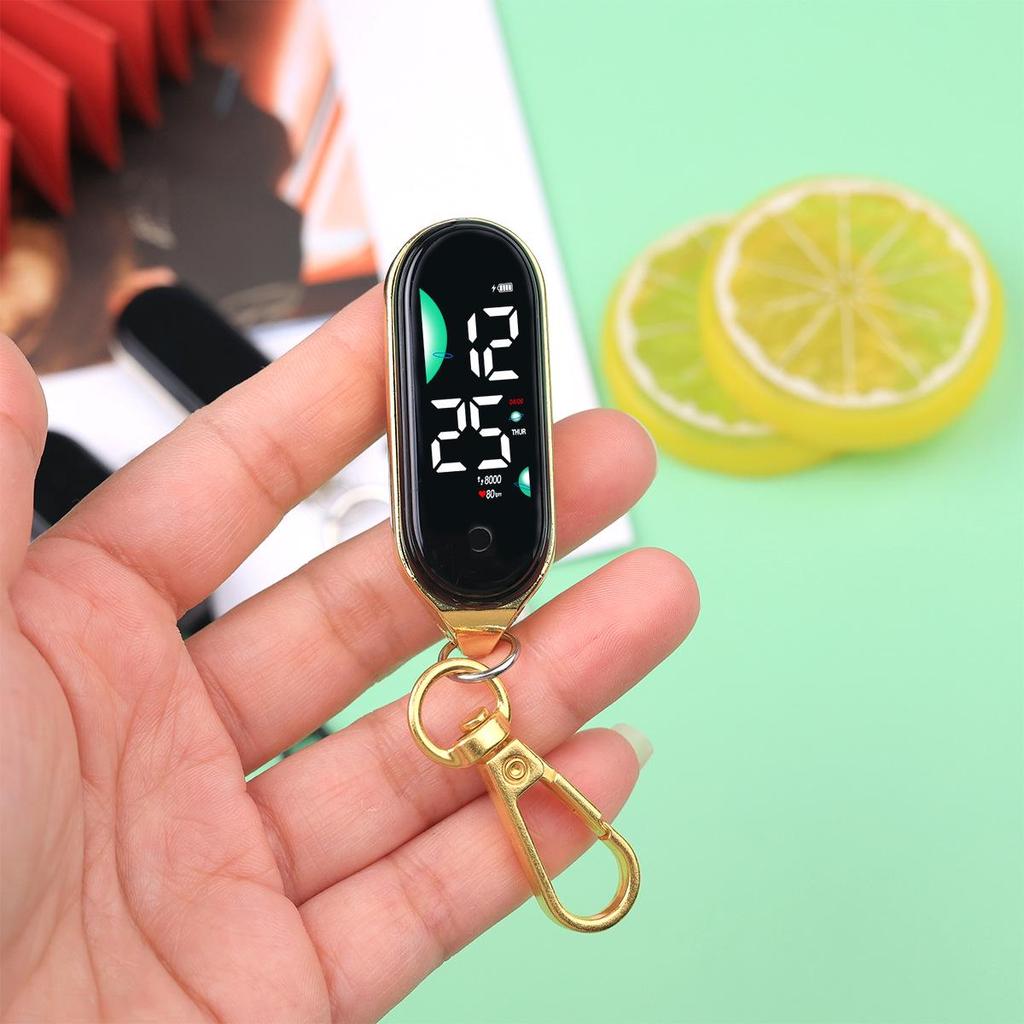 In-Stock Student Exam Touchscreen LED Keychain Watch with Luminous Display