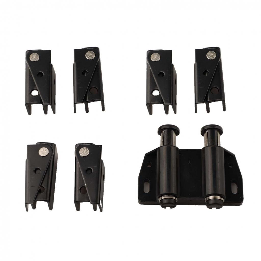 Double Head Magnetic Catch Stainless Steel Glass Door Hinge