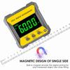 4 X 90 Degrees Digital LCD Protractor Inclinometer Magnetic 0.2 Degrees  Accuracy Angle Finder Level Box IP54