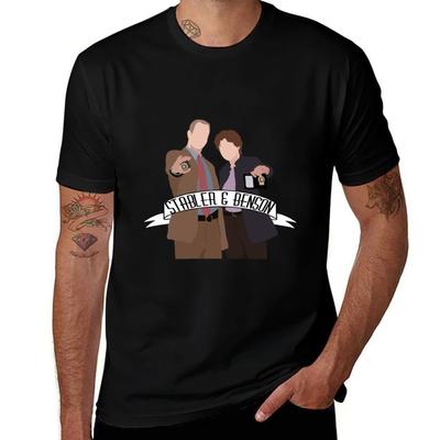 T-shirt Basique Doux Coton Manches Courtes Détectives Stabler Et Benson