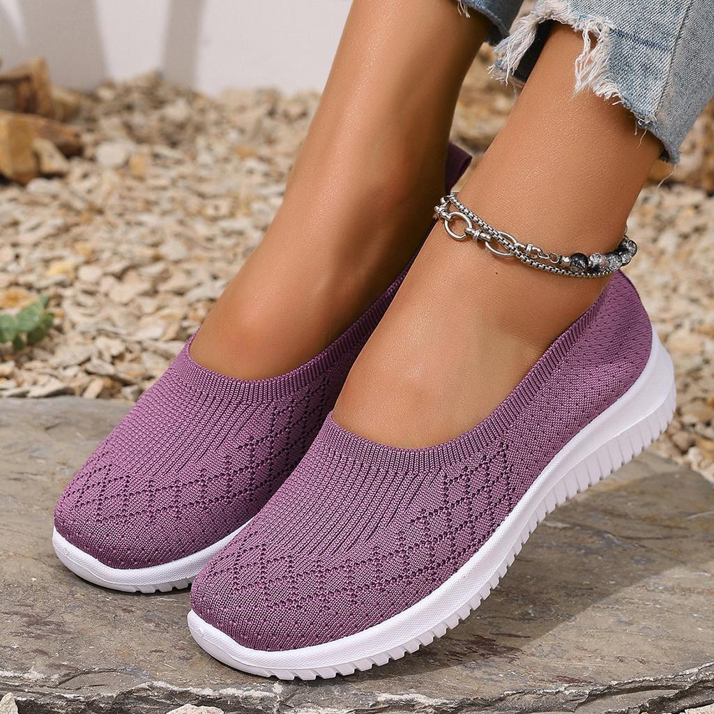 Large size women's shoes 2025 autumn women's casual single shoes one pedal mother shoes foreign trade shoes