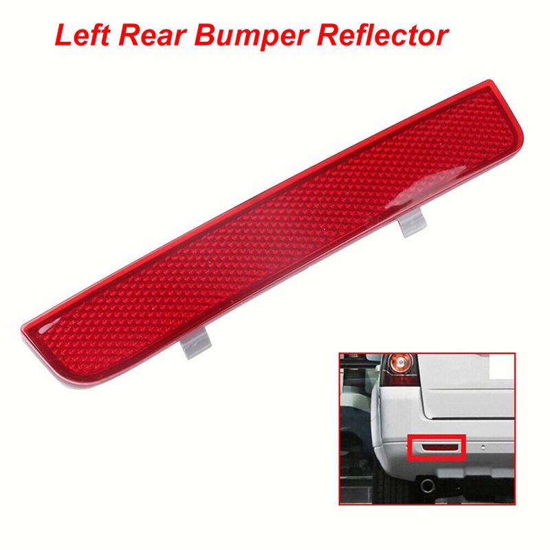 for Range Rover LR2 Rear Bumper Reflector Lights Pair Red Marker Lens Tail Fog Lamp Replacement Driving Safety