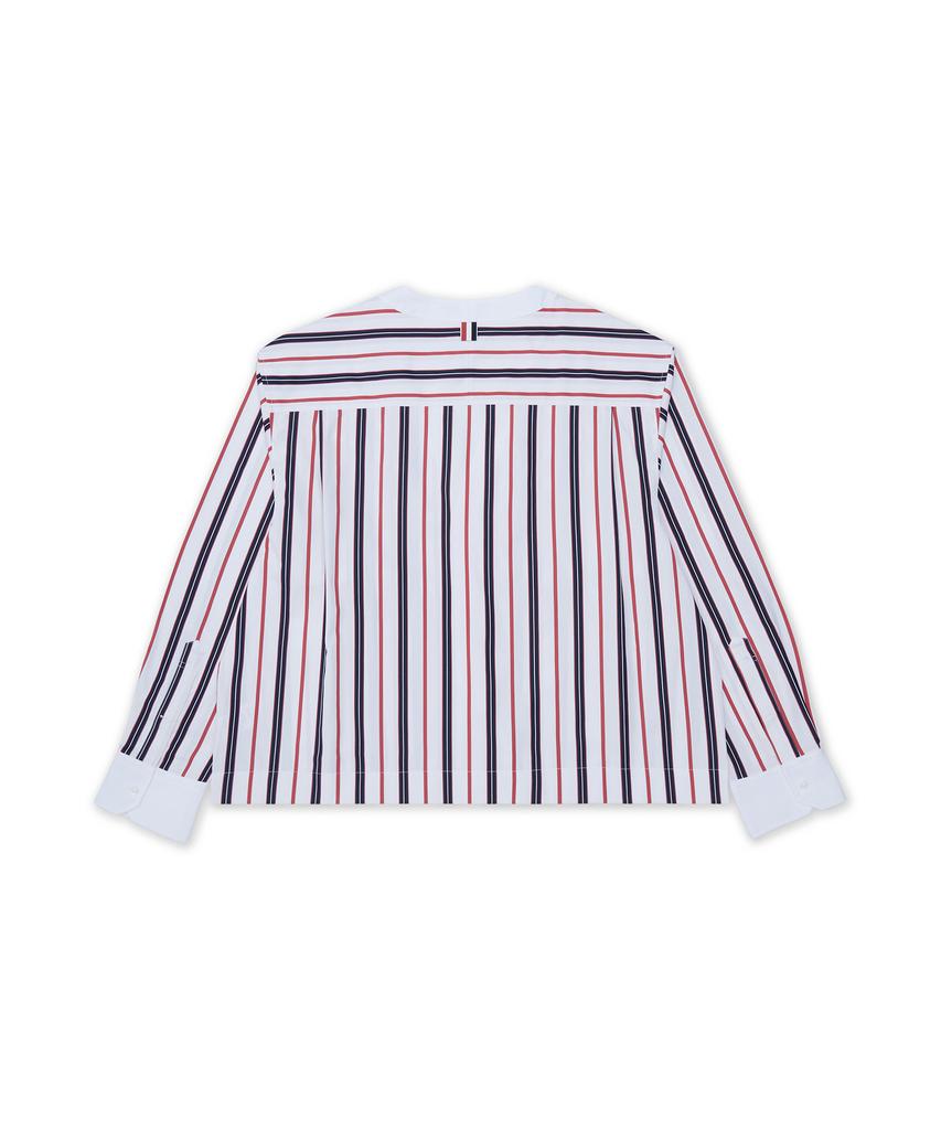 Thom Browne Variated Rep Stripe Poplin Combo Long Sleeve Cardigan - Mix / Mwl436Cf1152960