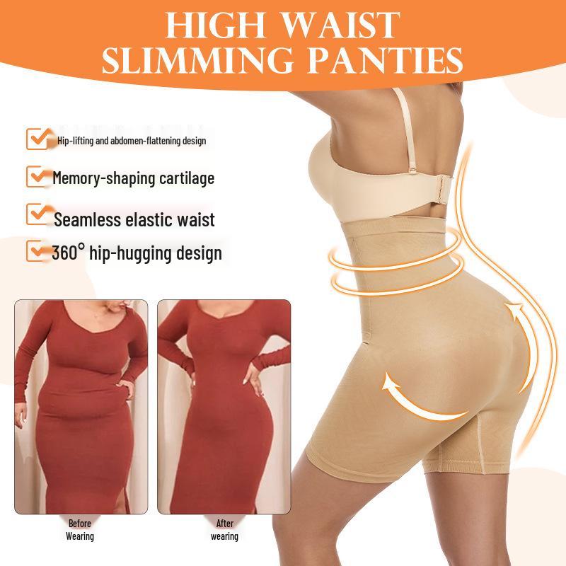 Reinforced Buckle Tummy Control Butt-Lifting Slimming Pants for Women