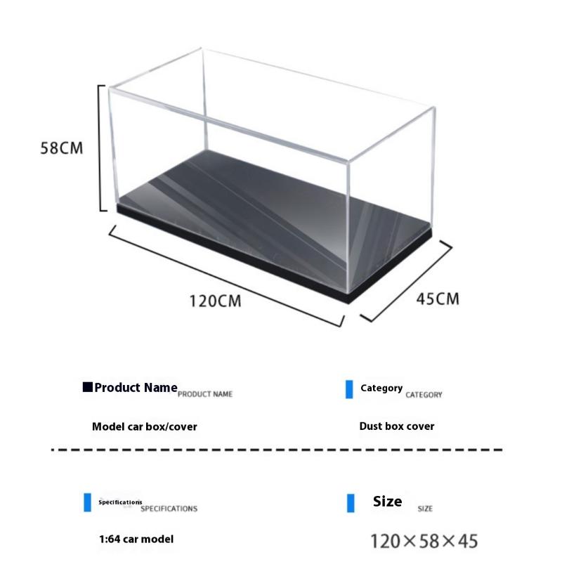 1 Stück Transparente Acryl Aufbewahrungsbox Praktische 1/64 Diecast Modellauto Displaybox DIY Staubdichtes Displayregal Spielzeug
