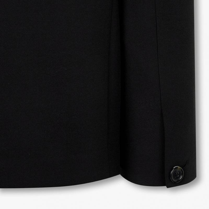 STUDIO TOMBOY No Collar V Neck One Button Jacket 9106112102