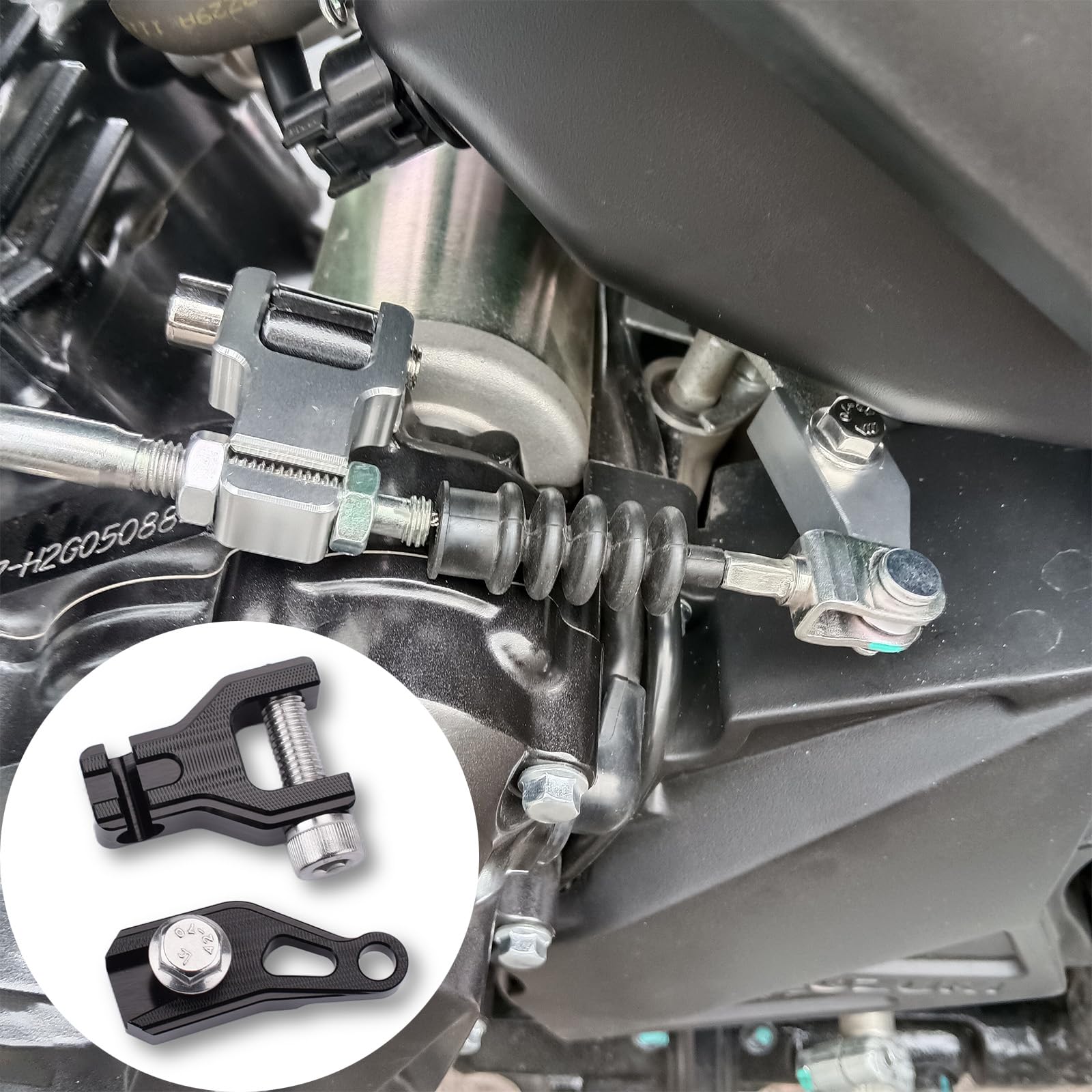 

Motorcycle 1-Finger Clutch, Clutch Improvement, Compatible with Suzuki GSX250R (DN11A), V-Strom 250, GSR250 (All Models) (Black)