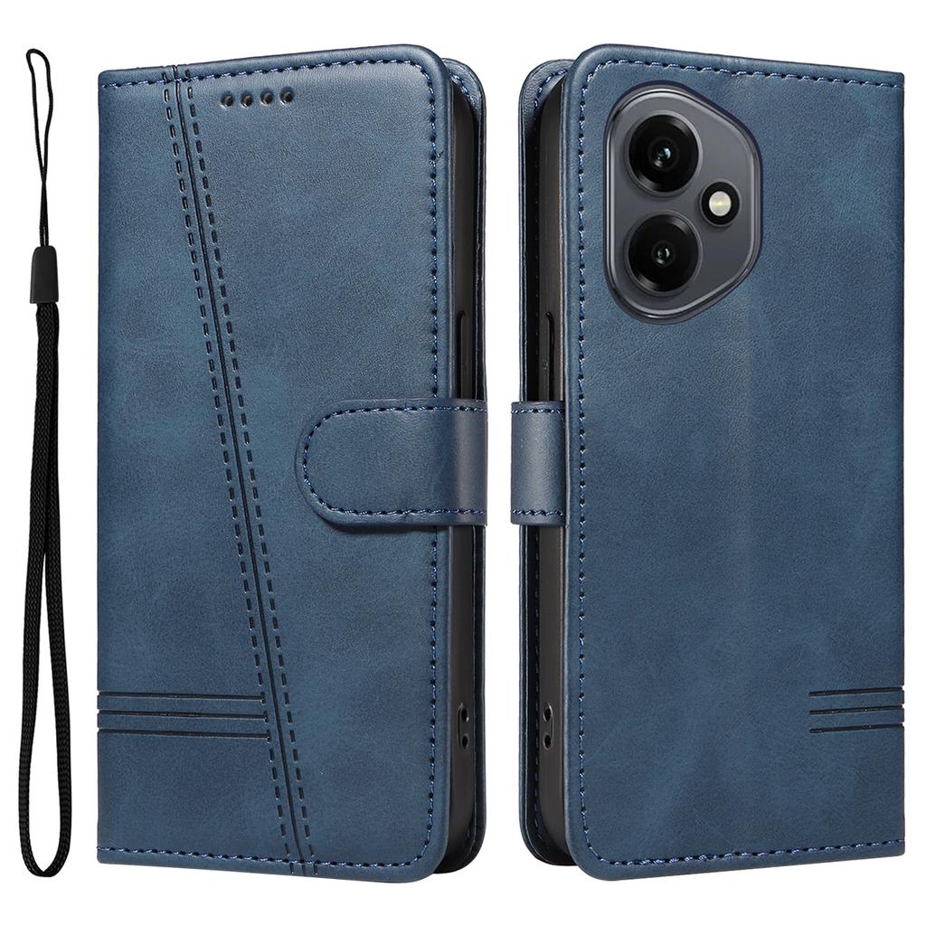 For Honor 400 5G (Global) Wallet Case T-Shape Lines Leather Phone Cover Stand