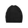 Li Ning CF Water Series Sports Casual Printed Loose Pullover Sweatshirt Unisex Sweatshirt Black AWDR384-2